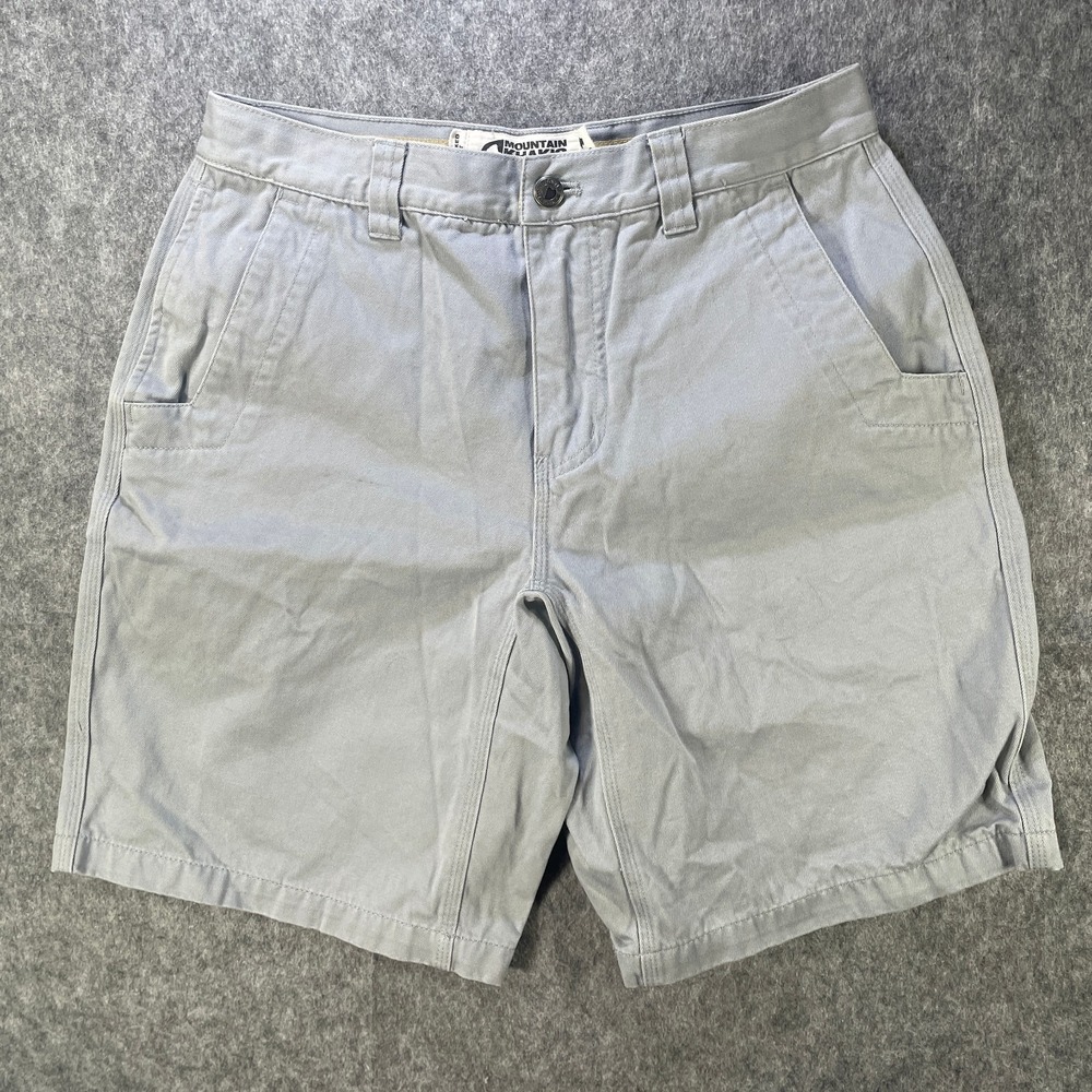 Mountain Khakis Chino Shorts Mens Gray 31x10 Outdoors Hiking Preowned